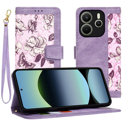 Maska za Xiaomi Redmi Note 14 4G (Regionalna), Techsuit, FlipCraft, Ljubičasta
