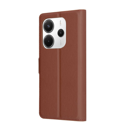 Futrola za Xiaomi Redmi Note 14 4G (Regionalna), Techsuit, Kožna Folio, Smeđa