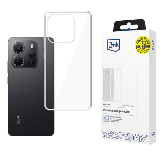 Maska za Xiaomi Redmi Note 14 4G (Standard), 3MK, Clear, Prozirna