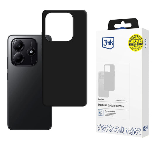 Maska za Xiaomi Redmi Note 14 4G (Standard), 3MK, Crna Mat