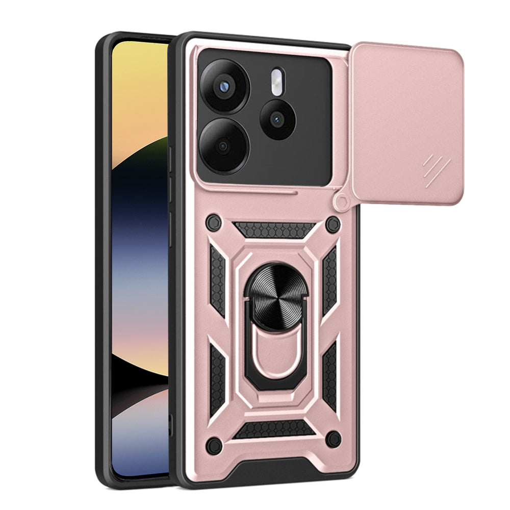 Maska za Xiaomi Redmi Note 14 4G (Standard), Techsuit, CamShield, Roza