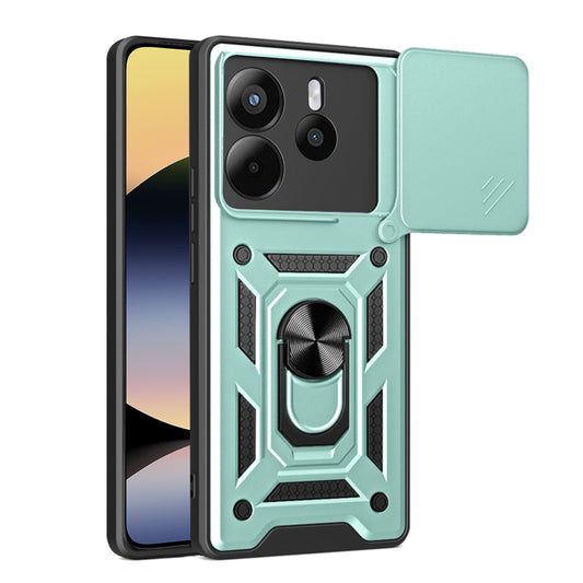 Maska za Xiaomi Redmi Note 14 4G (Standard), Techsuit, CamShield, Zelena