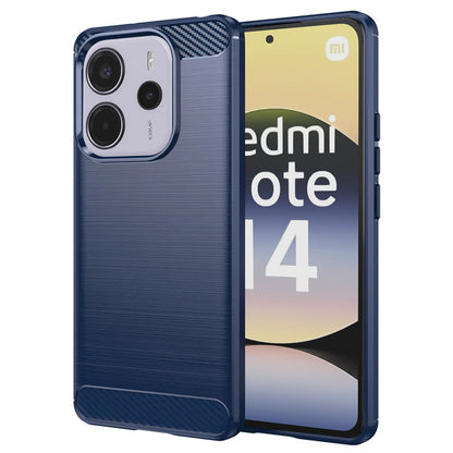 Maska za Xiaomi Redmi Note 14 4G (Standard), Techsuit, Karbon, Plava
