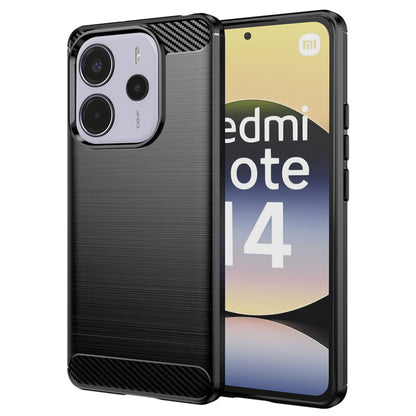 Maska za Xiaomi Redmi Note 14 4G (Standard), Techsuit, Karbon, Crna