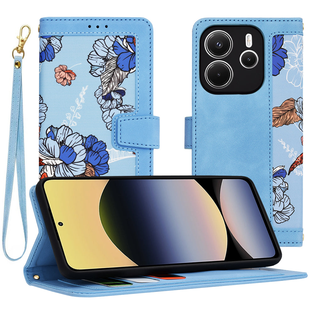 Maska za Xiaomi Redmi Note 14 4G (Standard), Techsuit, FlipCraft, Plava