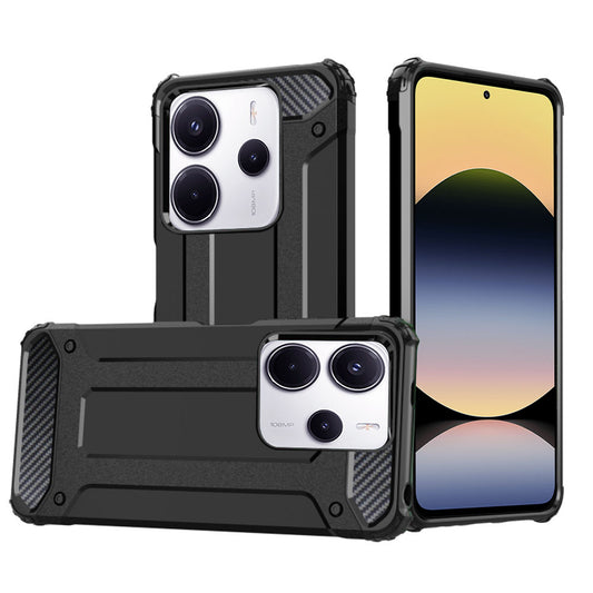 Maska za Xiaomi Redmi Note 14 4G (Standard), Techsuit, Hybrid Armor, Crna