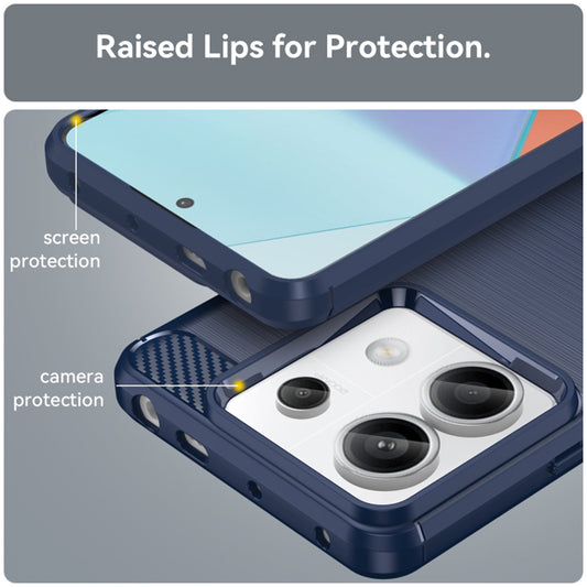 Maska za Xiaomi Redmi Note 14 5G, Techsuit, Karbon, Crna