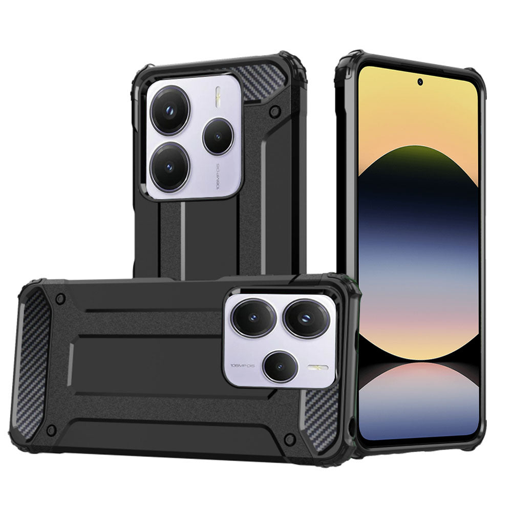 Maska za Xiaomi Redmi Note 14 5G, Techsuit, Hybrid Armor, Crna