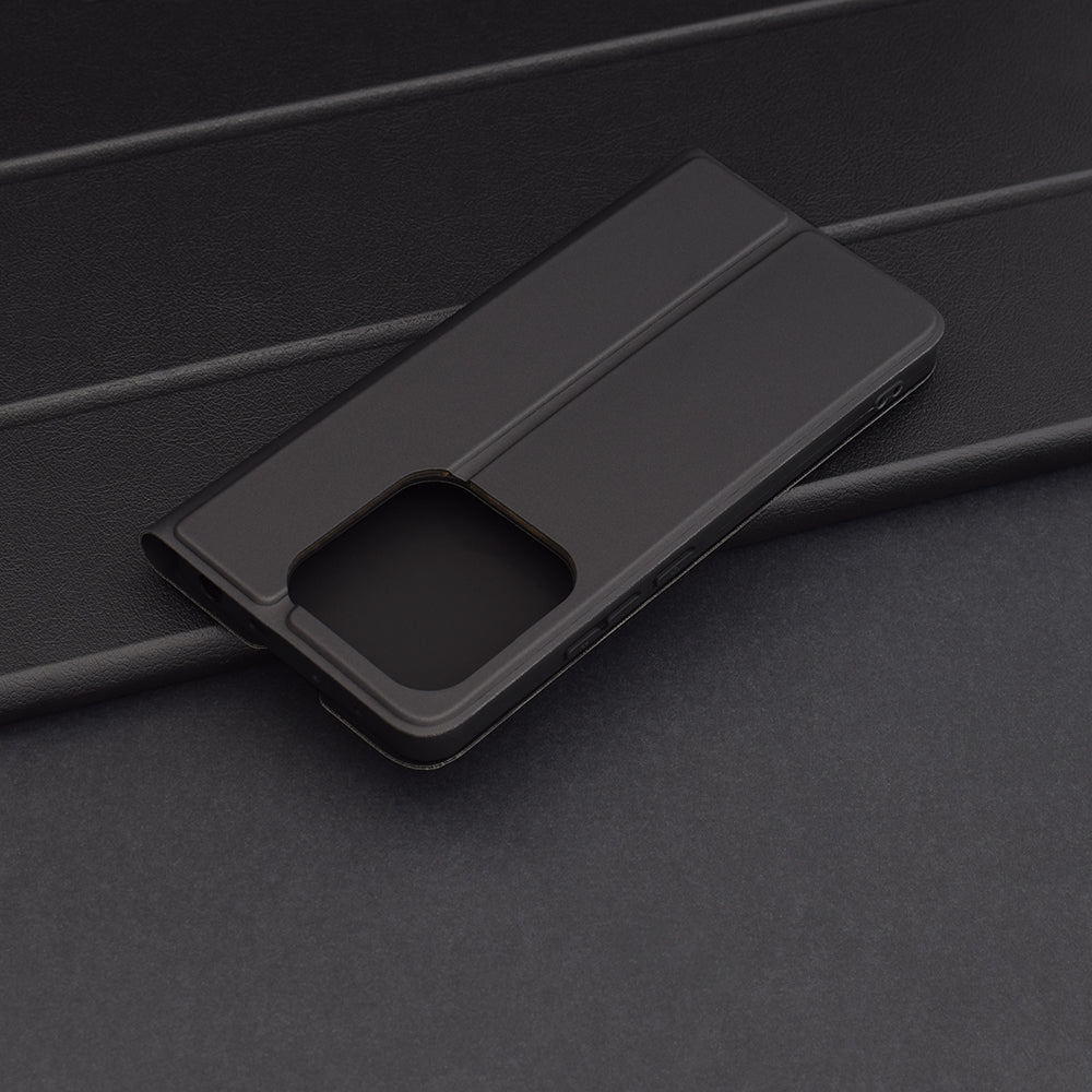 Maska za Xiaomi Redmi Note 14 5G, Techsuit, Magskin Book, Crna