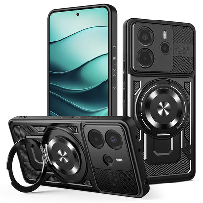 Maska za Xiaomi Redmi Note 14 5G, Techsuit, RuggedCam, Crna