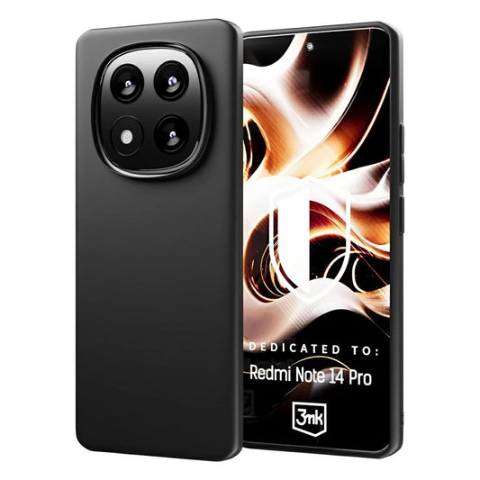 Maska za Xiaomi Redmi Note 14 Pro 4G, 3MK, Crna Mat