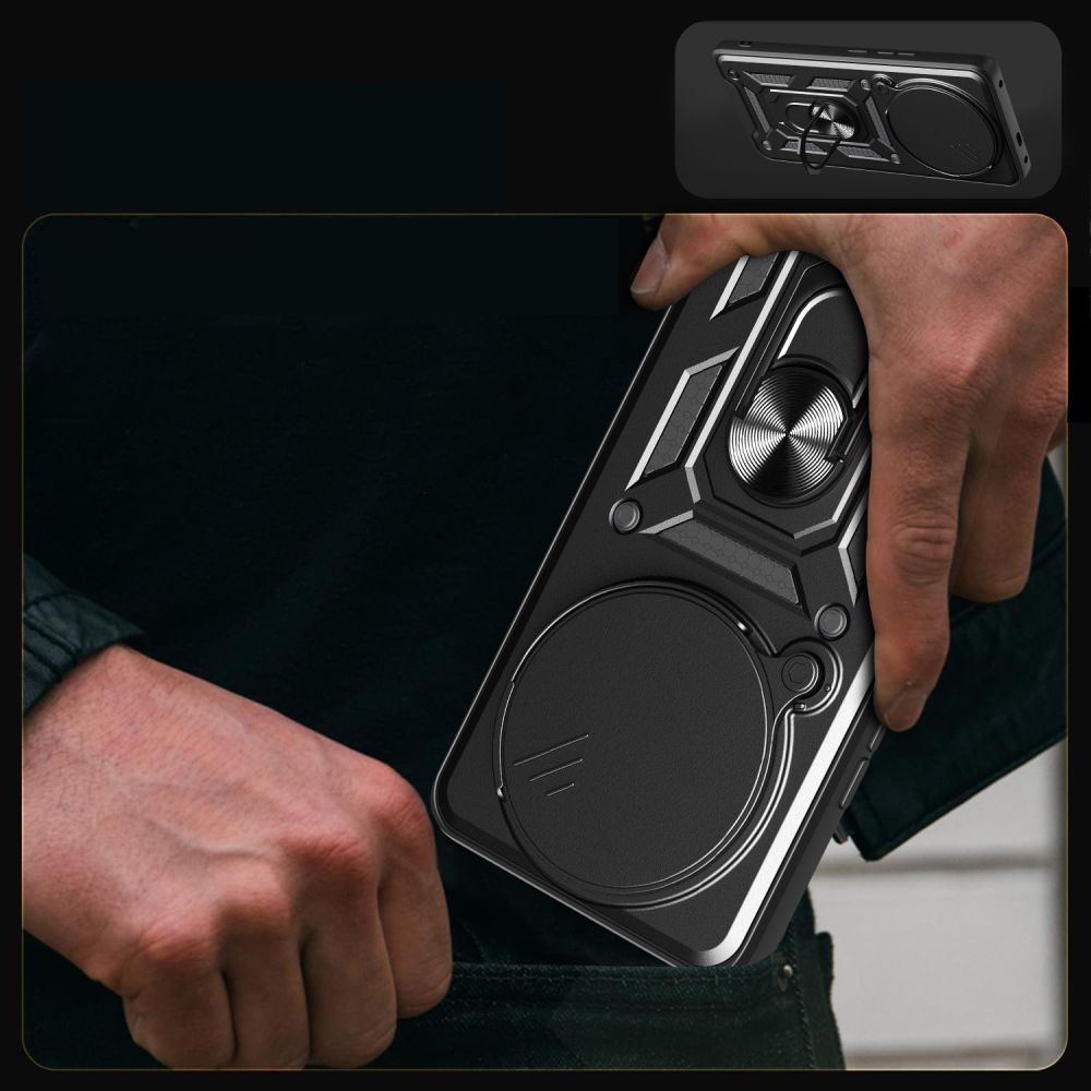 Maska za Xiaomi Redmi Note 14 Pro 4G, Techsuit, CamShield, Crna