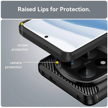 Maska za Xiaomi Redmi Note 14 Pro 4G, Techsuit, Karbon, Plava
