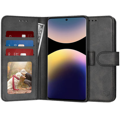 Futrola za Xiaomi Redmi Note 14 Pro 4G, Techsuit, Diary Book, Crna