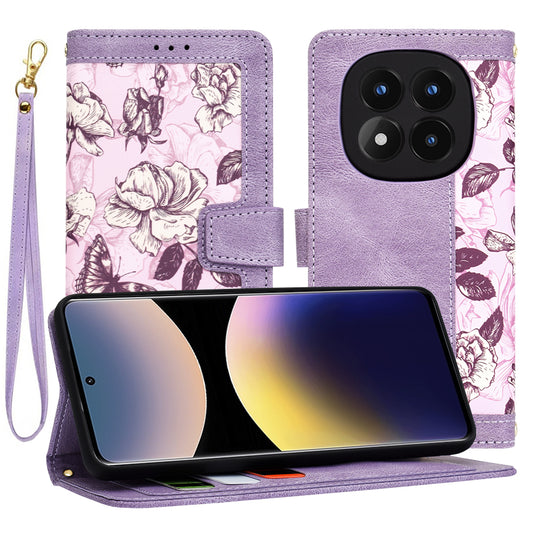 Futrola za Xiaomi Redmi Note 14 Pro 4G, Techsuit, FlipCraft, Ljubičasta