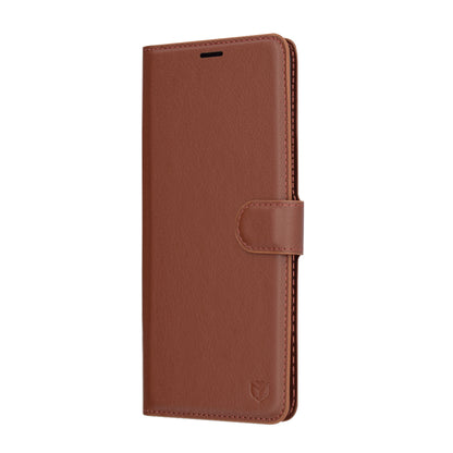 Futrola za Xiaomi Redmi Note 14 Pro 4G, Techsuit, Kožna Folio, Smeđa