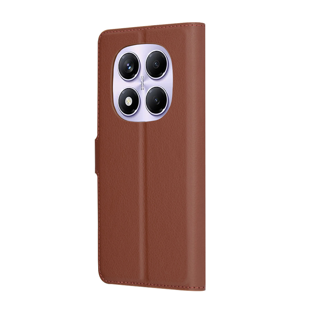 Futrola za Xiaomi Redmi Note 14 Pro 4G, Techsuit, Kožna Folio, Smeđa