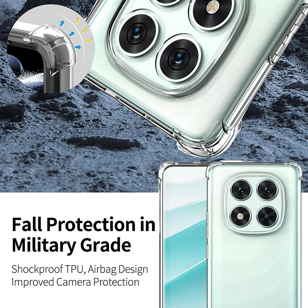 Maska za Xiaomi Redmi Note 14 Pro 4G, Techsuit, Shockproof Clear, Prozirna