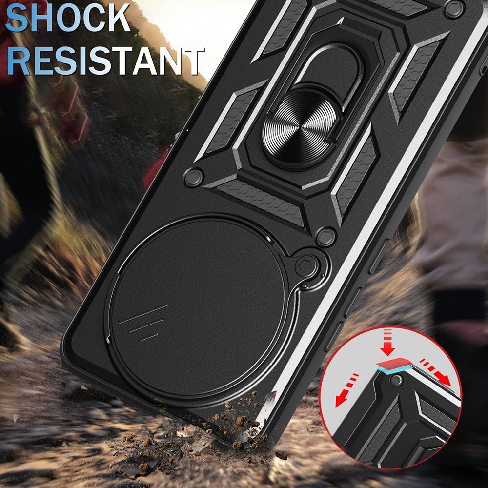 Maska za Xiaomi Redmi Note 14 Pro+ 5G, Techsuit, CamShield, Crna