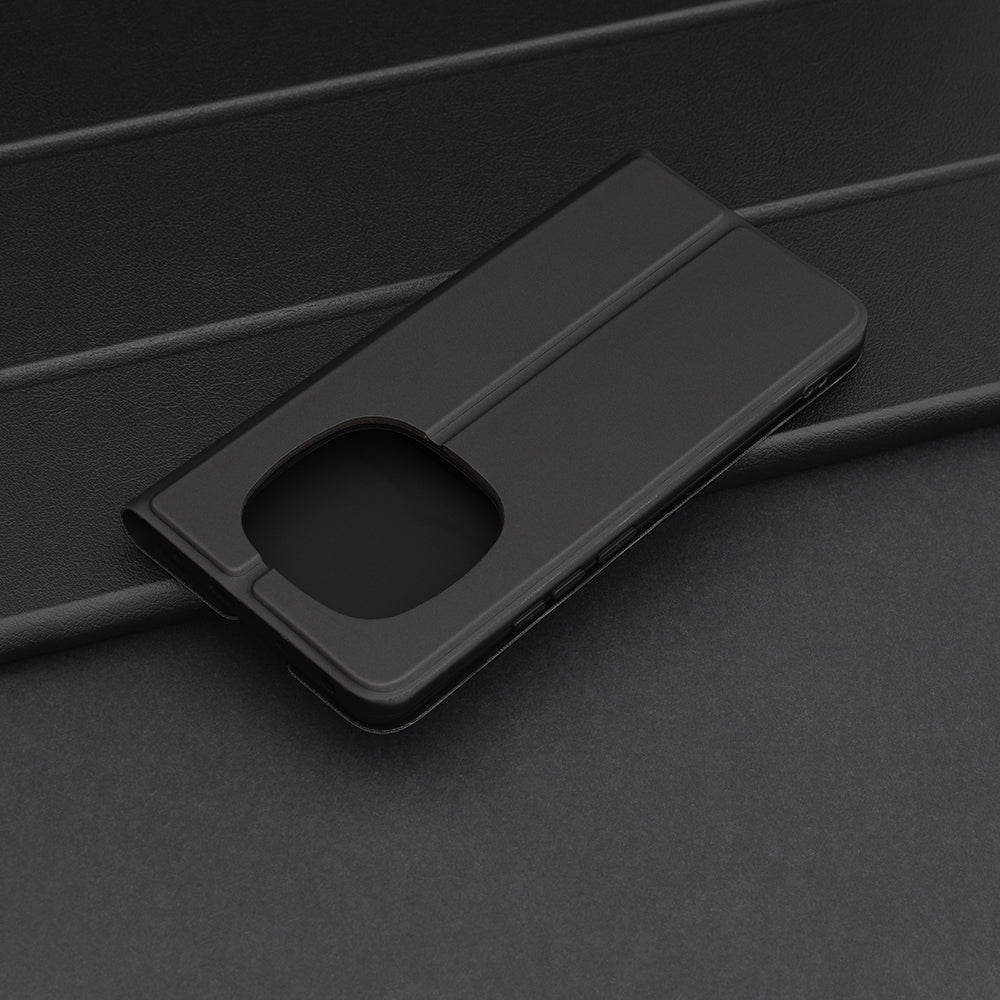 Maska za Xiaomi Redmi Note 14 Pro+ 5G, Techsuit, Magskin Book, Crna