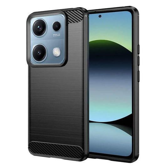 Maska za Xiaomi Redmi Note 14S, Techsuit, Karbon, Crna