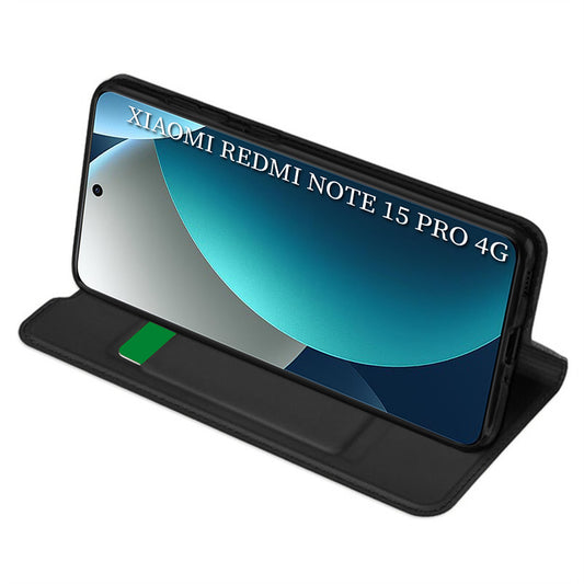 Futrola za Xiaomi Redmi Note 15 Pro 4G, Techsuit, Magskin Book, Crna