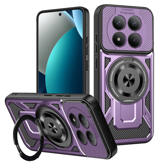 Maska za Xiaomi Redmi Note 15 Pro 4G, Techsuit, RuggedCam, Ljubičasta