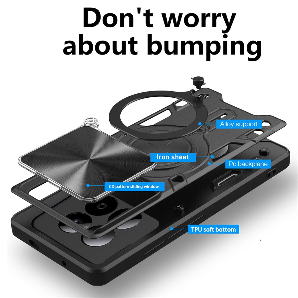 Futrola za Xiaomi Redmi Note 15 Pro 5G, Techsuit, CamGuard Pro, Zlatno Roza