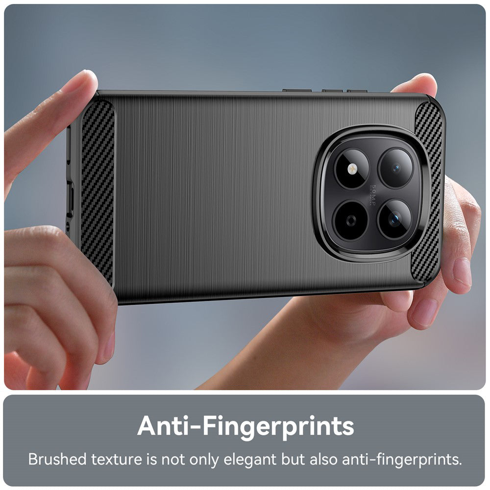 Futrola za Xiaomi Redmi Note 15 Pro 5G, Techsuit, Karbon, Crna