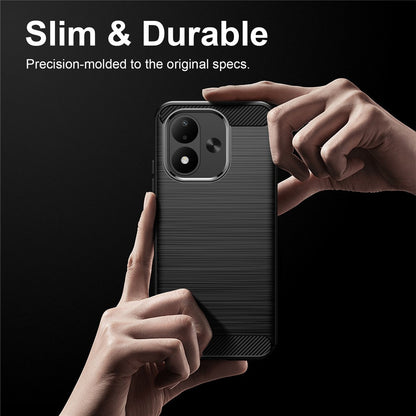 Maska za Xiaomi Redmi Note 17 4G / Note 17 5G, Techsuit, Carbon, crna