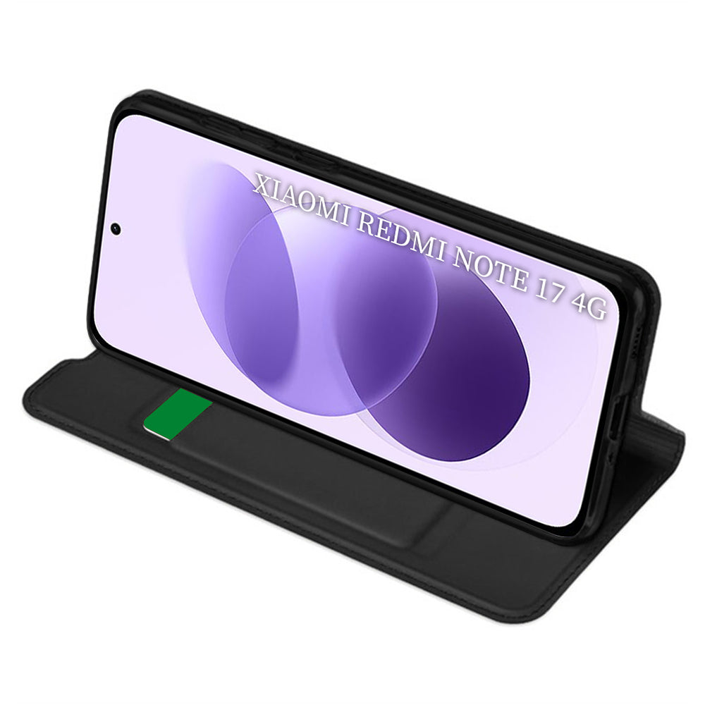 Maska za Xiaomi Redmi Note 17 4G / Note 17 5G, Techsuit, Magskin Book, crna