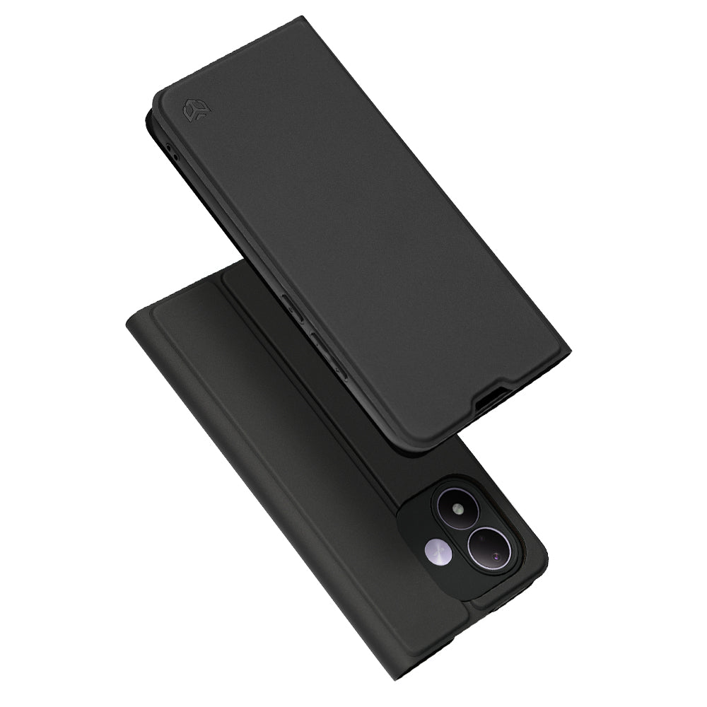Maska za Xiaomi Redmi Note 17 4G / Note 17 5G, Techsuit, Magskin Book, crna