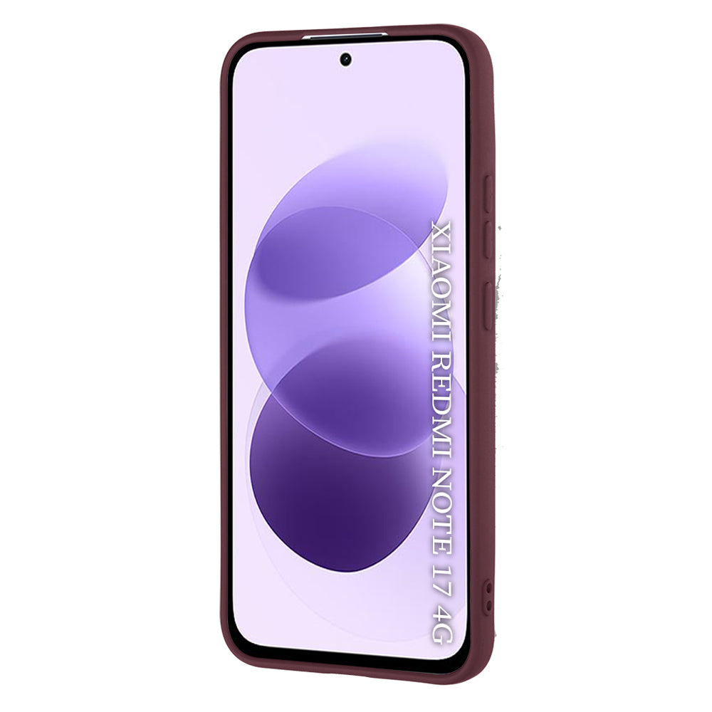 Maska za Xiaomi Redmi Note 17 4G / Note 17 5G, Techsuit, SoftFlex, bordo
