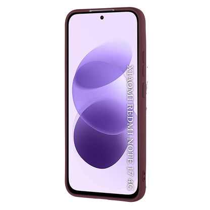 Maska za Xiaomi Redmi Note 17 4G / Note 17 5G, Techsuit, SoftFlex, bordo

