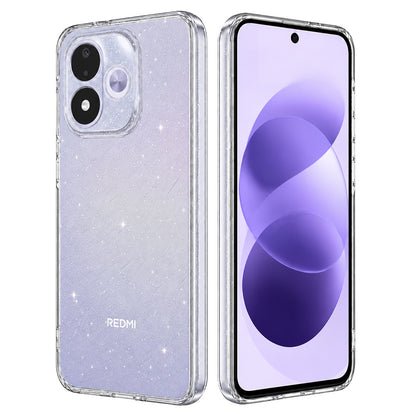 Maska za Xiaomi Redmi Note 17 4G / Note 17 5G, Techsuit, SparkleSkin, prozirna