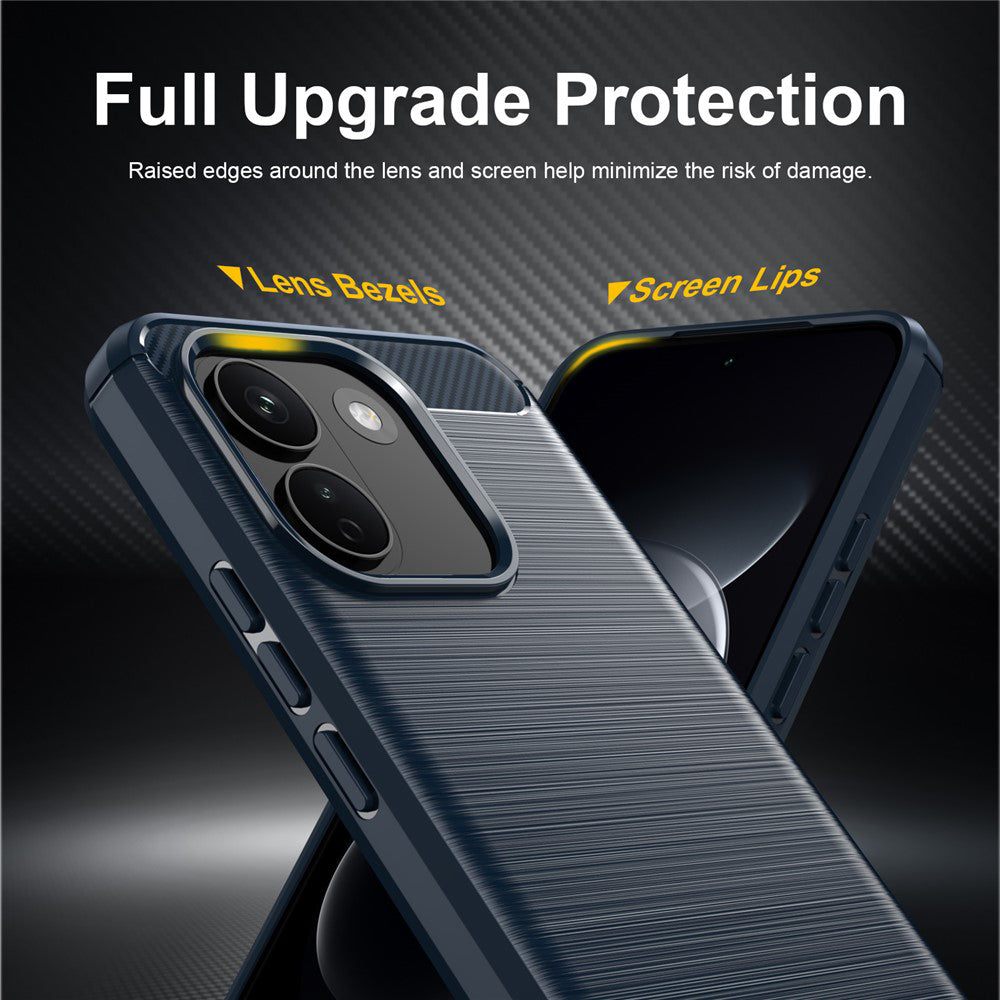 Maskica za Xiaomi Redmi Note 17 Pro Max, Techsuit, Carbon, plava