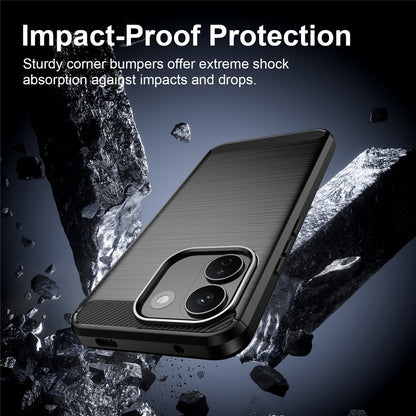 Maska za Xiaomi Redmi Note 17 Pro Max, Techsuit, Karbon, Crna