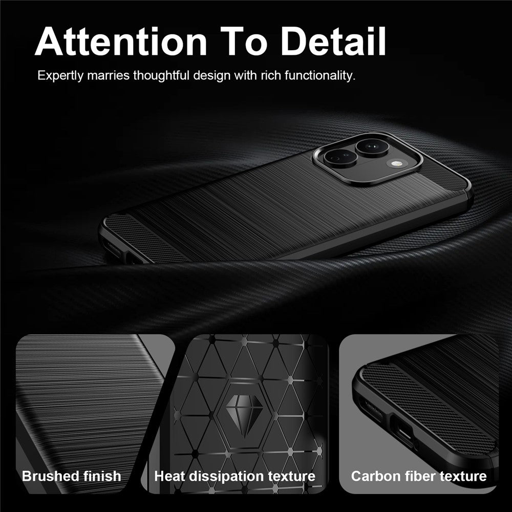 Maska za Xiaomi Redmi Note 17 Pro Max, Techsuit, Karbon, Crna