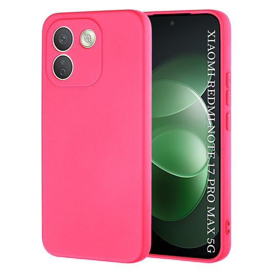 Maskica za Xiaomi Redmi Note 17 Pro Max, Techsuit, SoftFlex, tamnoružičasta