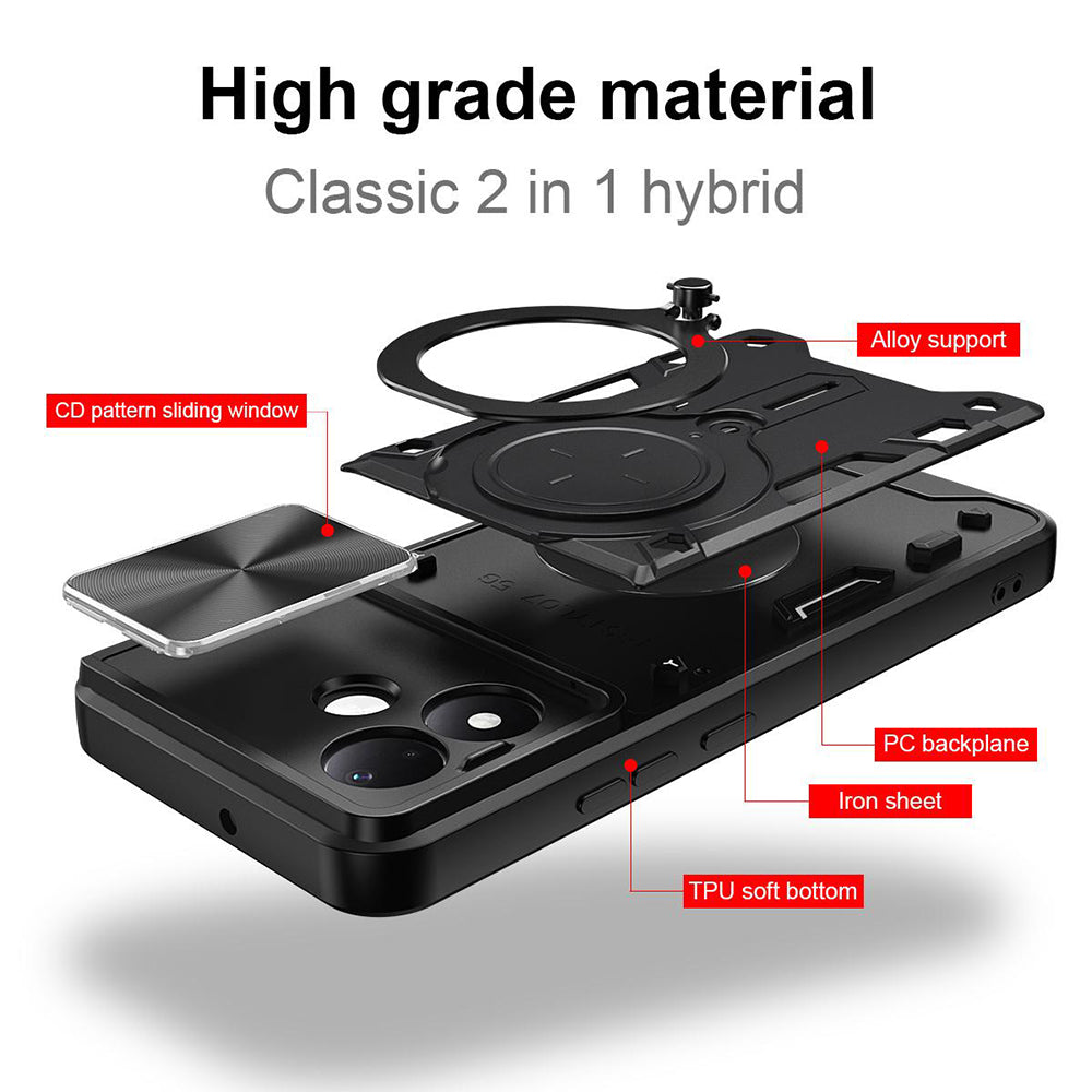 Maska za Xiaomi Redmi Note 17 Pro, Techsuit, CamGuard Pro, crna