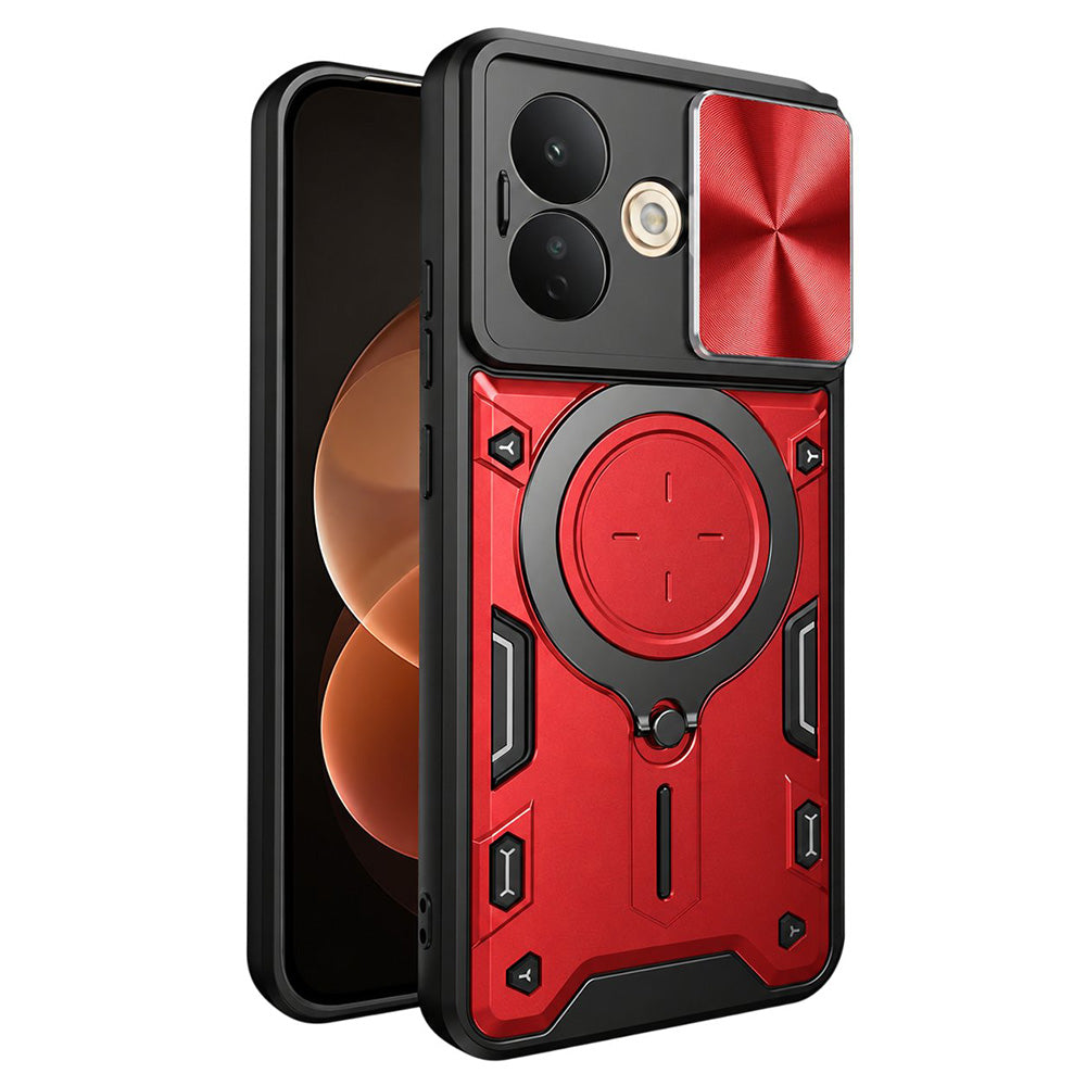 Maska za Xiaomi Redmi Note 17 Pro, Techsuit, CamGuard Pro, crvena
