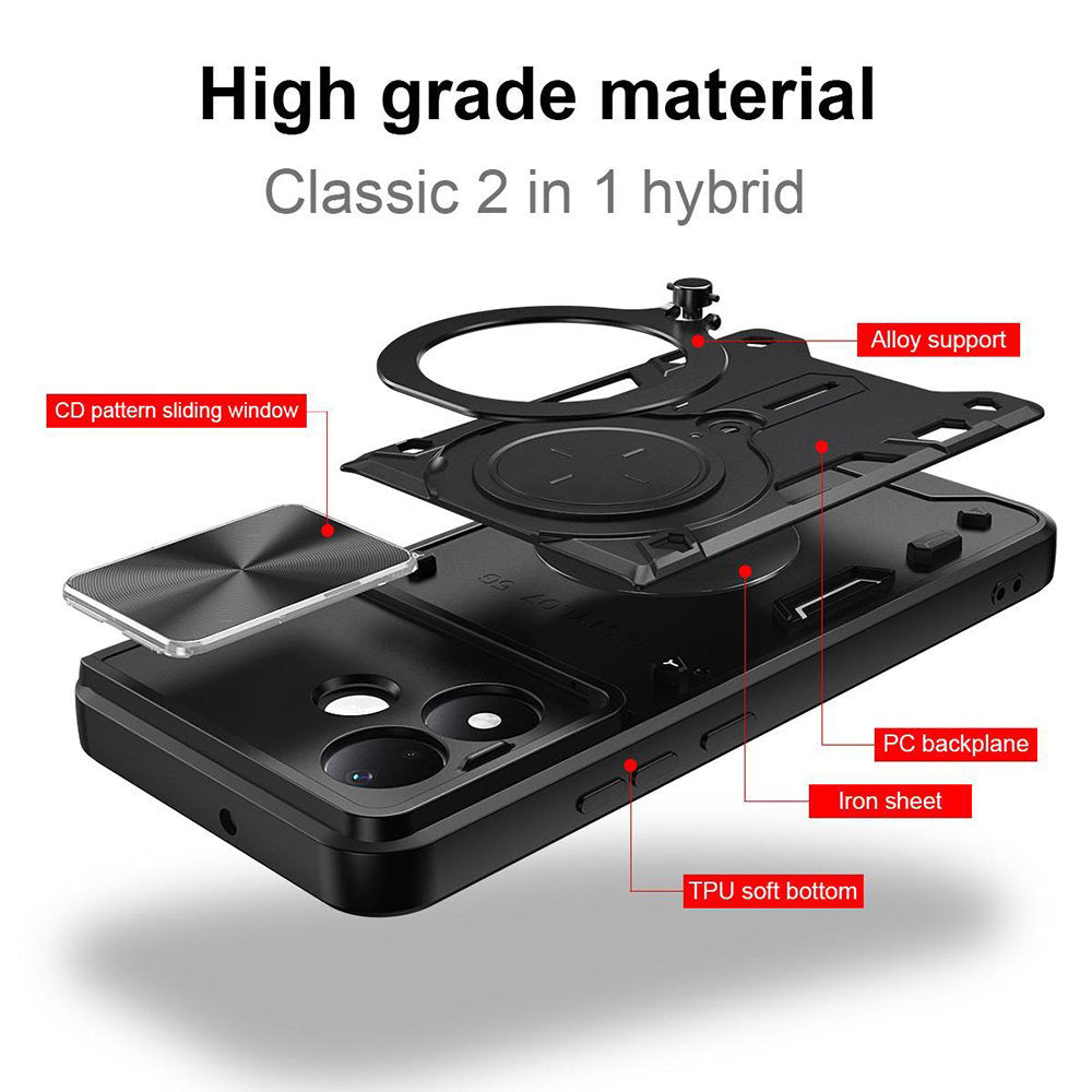 Maska za Xiaomi Redmi Note 17 Pro, Techsuit, CamGuard Pro, crvena