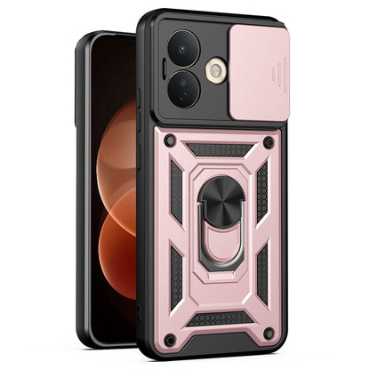 Maskica za Xiaomi Redmi Note 17 Pro, Techsuit, CamShield, ružičasto zlatna
