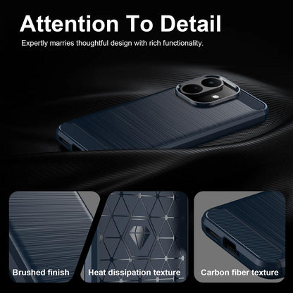 Maskica za Xiaomi Redmi Note 17 Pro, Techsuit, Carbon, plava