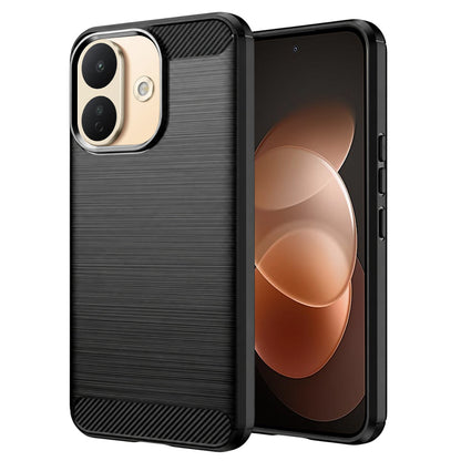 Maska za Xiaomi Redmi Note 17 Pro, Techsuit, Karbon, Crna