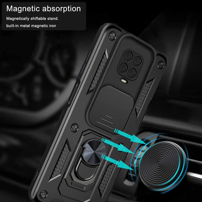 Maska za Xiaomi Redmi Note 9S / Note 9 Pro / Note 9 Pro Max, Techsuit, CamShield, Crna