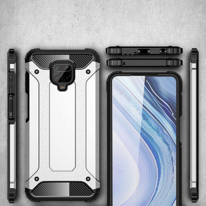 Maska za Xiaomi Redmi Note 9S / Note 9 Pro / Note 9 Pro Max, Techsuit, Hybrid Armor, Crna