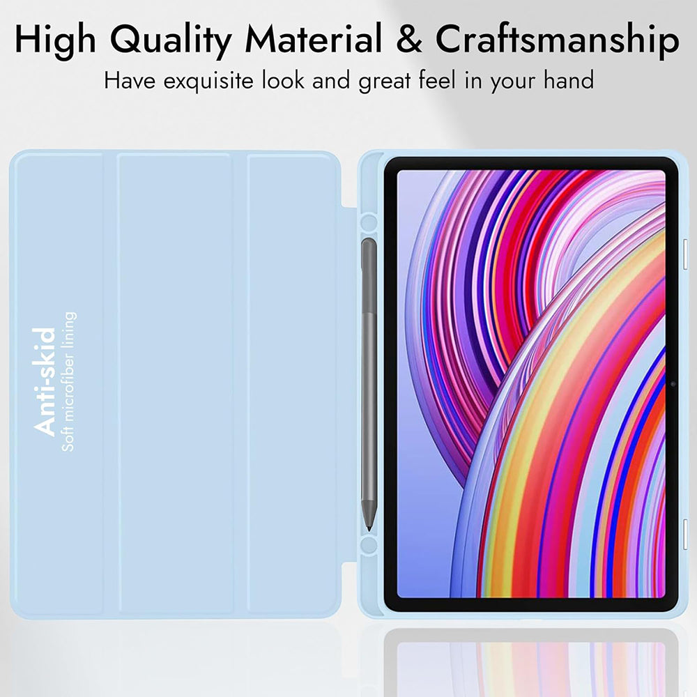 Futrola za Xiaomi Redmi Pad Pro / Pad / Pad Pro 5G, Techsuit, Flex Trifold, Tamnoplava