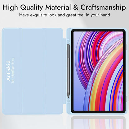 Futrola za Xiaomi Redmi Pad Pro / Pad / Pad Pro 5G, Techsuit, Flex Trifold, Tamnoplava