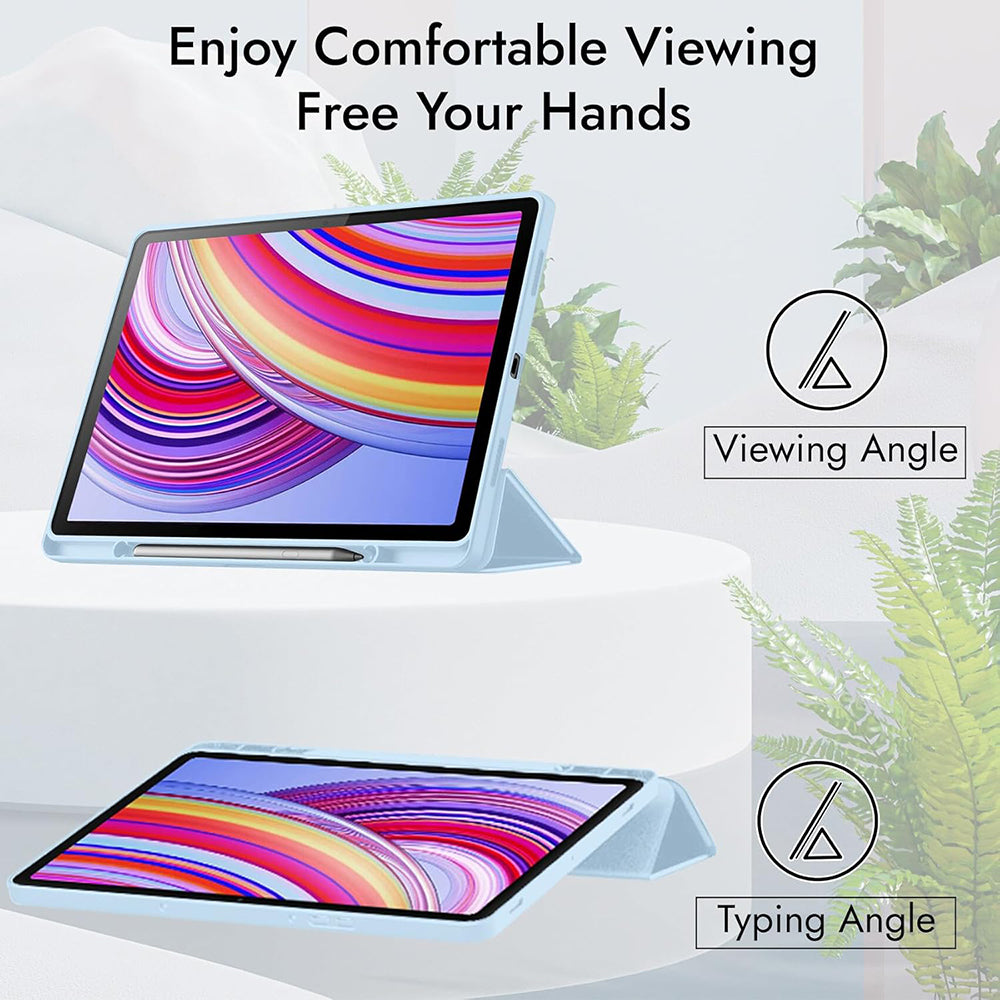 Futrola za Xiaomi Redmi Pad Pro / Pad / Pad Pro 5G, Techsuit, Flex Trifold, Tamnoplava